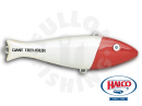 Halco Giant Trembler Lure White Red Head