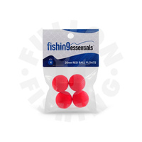 Fishing Essentials Red Ball Float - Various Sizes
